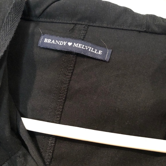 BRANDI MELVILLE Hailey Zip Hood Jacket Black OS - Picture 12 of 16